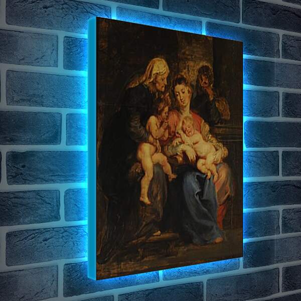 Лайтбокс световая панель - The Holy Family with St. Питер Пауль Рубенс