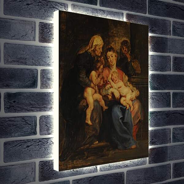 Лайтбокс световая панель - The Holy Family with St. Питер Пауль Рубенс
