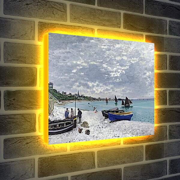 Лайтбокс световая панель - пляж. Клод Моне