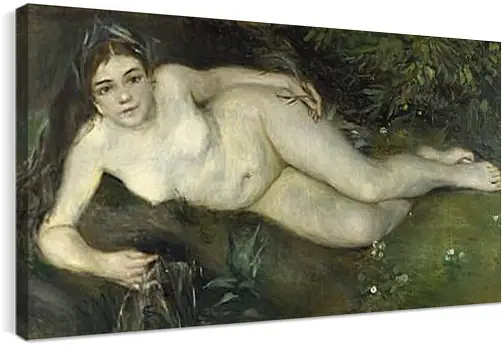 Постер и плакат - A Nymph by a Stream. Пьер Огюст Ренуар