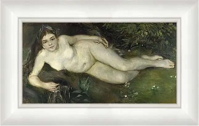 Картина в раме - A Nymph by a Stream. Пьер Огюст Ренуар