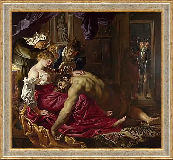 Картина в раме - Samson and Delilah. Питер Пауль Рубенс