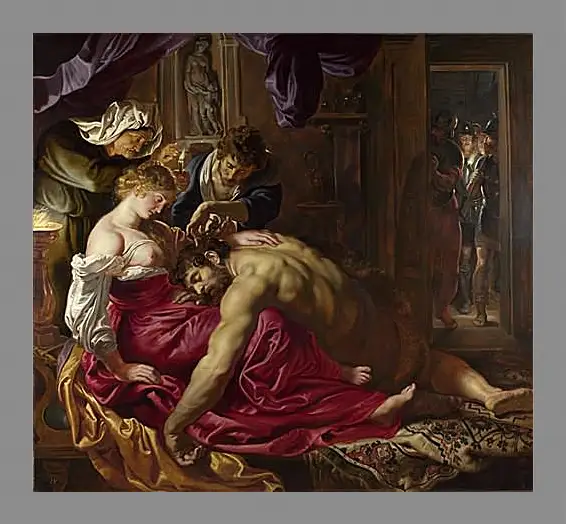 Картина в раме - Samson and Delilah. Питер Пауль Рубенс