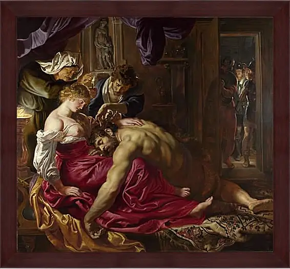 Картина в раме - Samson and Delilah. Питер Пауль Рубенс