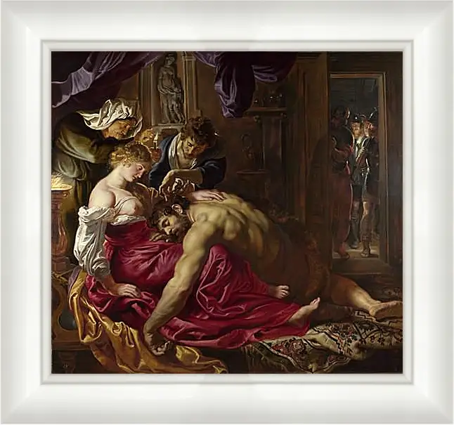 Картина в раме - Samson and Delilah. Питер Пауль Рубенс