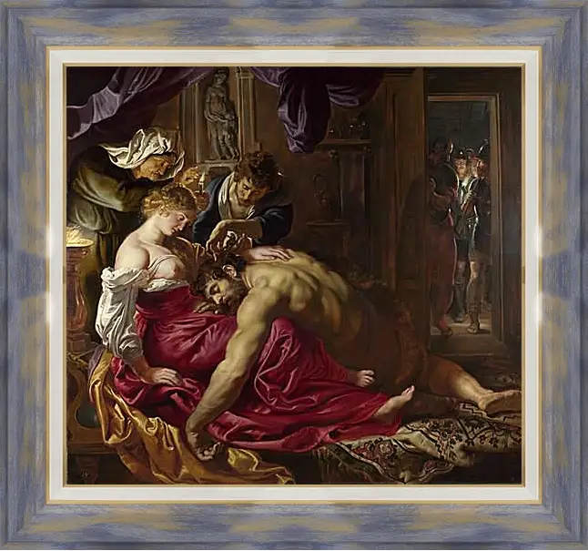 Картина в раме - Samson and Delilah. Питер Пауль Рубенс