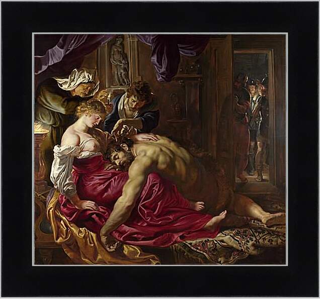 Картина в раме - Samson and Delilah. Питер Пауль Рубенс