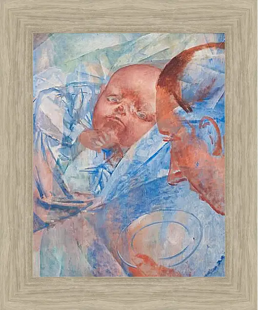 Картина в раме - Mother and child. Петров-Водкин