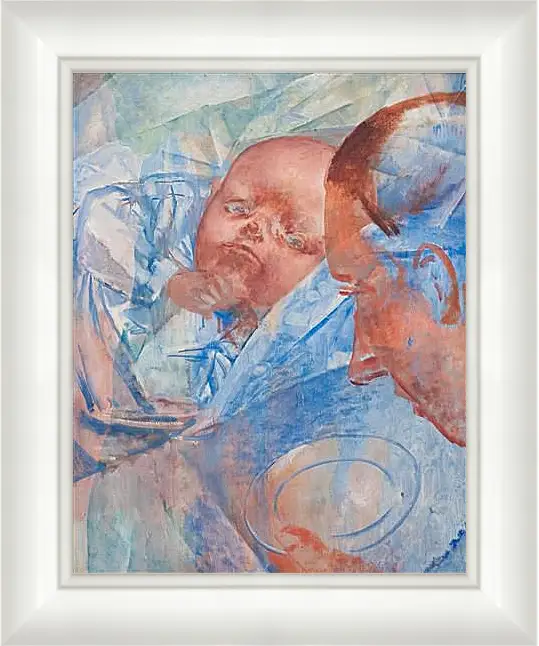 Картина в раме - Mother and child. Петров-Водкин