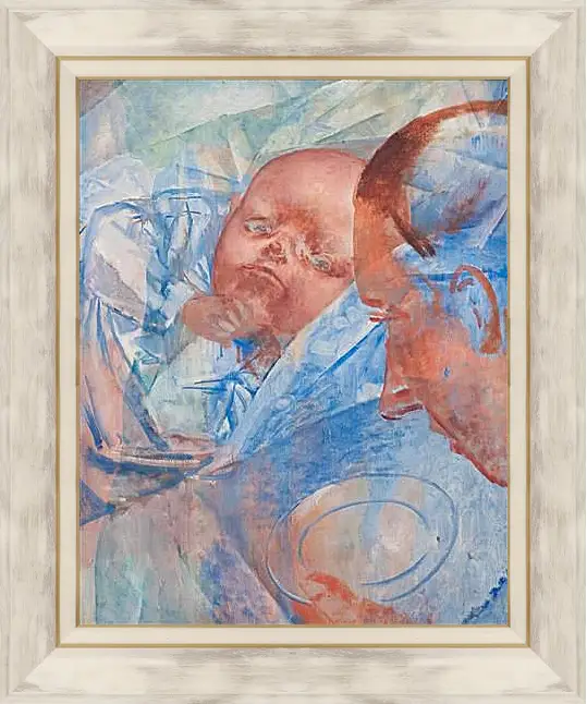 Картина в раме - Mother and child. Петров-Водкин