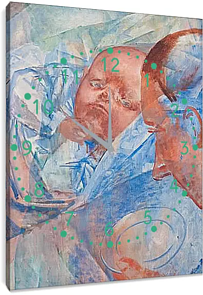 Часы картина - Mother and child. Петров-Водкин