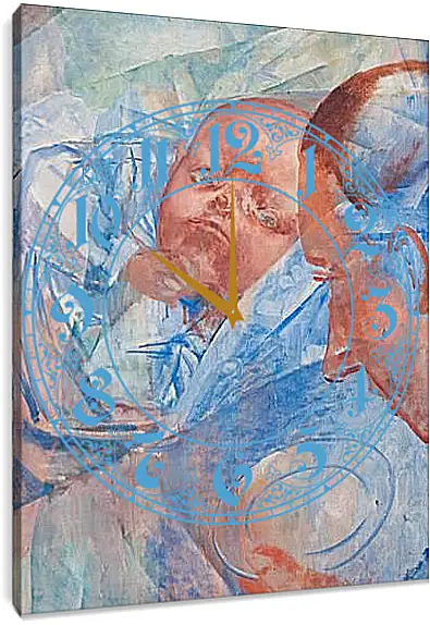 Часы картина - Mother and child. Петров-Водкин