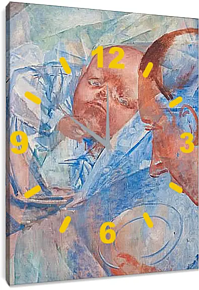 Часы картина - Mother and child. Петров-Водкин