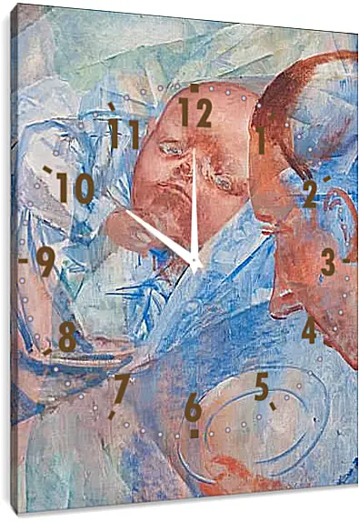 Часы картина - Mother and child. Петров-Водкин