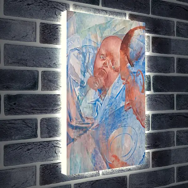 Лайтбокс световая панель - Mother and child. Петров-Водкин
