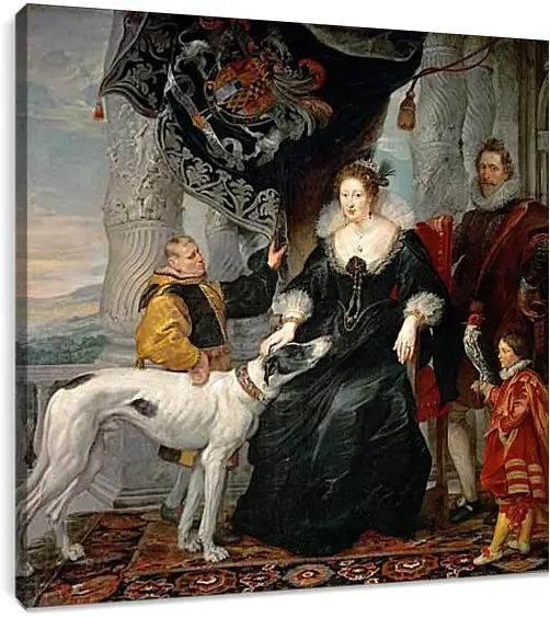 Постер и плакат - Portrait of Lady Arundel with Her Train. Питер Пауль Рубенс