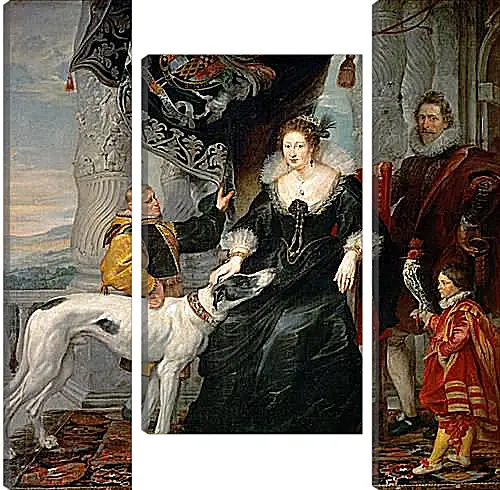 Модульная картина - Portrait of Lady Arundel with Her Train. Питер Пауль Рубенс