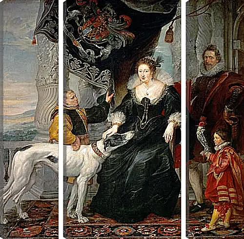 Модульная картина - Portrait of Lady Arundel with Her Train. Питер Пауль Рубенс