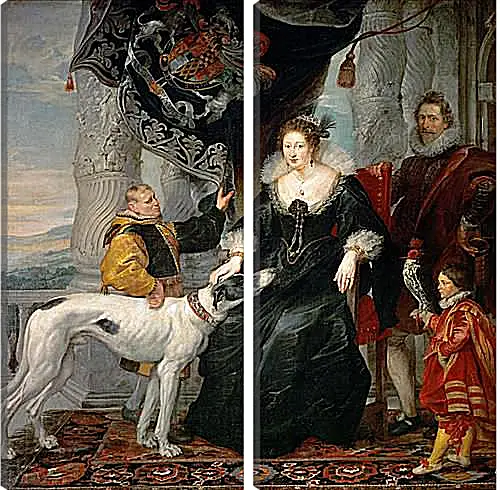 Модульная картина - Portrait of Lady Arundel with Her Train. Питер Пауль Рубенс