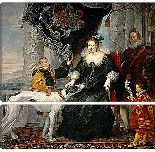 Модульная картина - Portrait of Lady Arundel with Her Train. Питер Пауль Рубенс