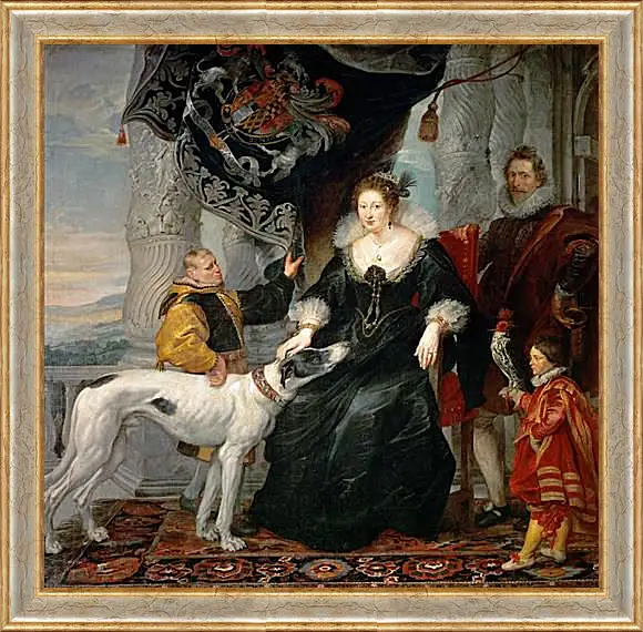 Картина в раме - Portrait of Lady Arundel with Her Train. Питер Пауль Рубенс