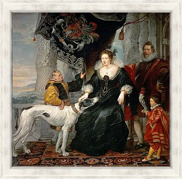 Картина в раме - Portrait of Lady Arundel with Her Train. Питер Пауль Рубенс