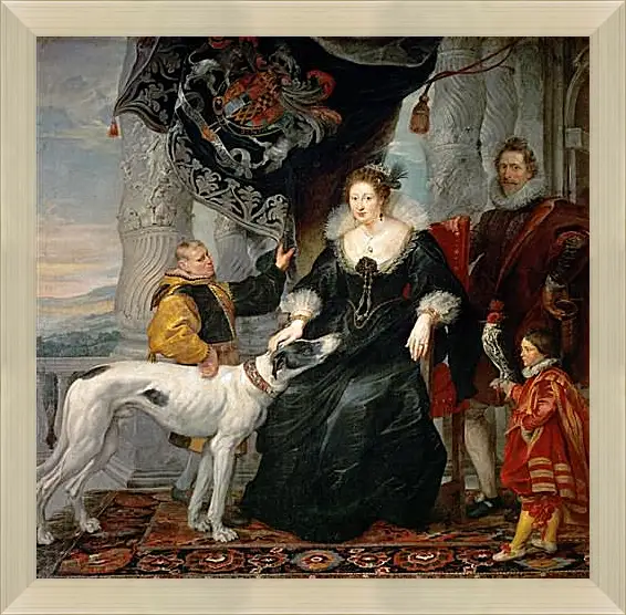 Картина в раме - Portrait of Lady Arundel with Her Train. Питер Пауль Рубенс