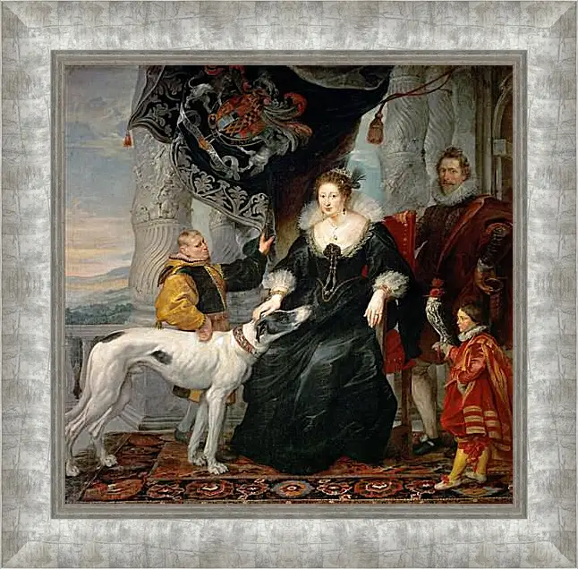 Картина в раме - Portrait of Lady Arundel with Her Train. Питер Пауль Рубенс