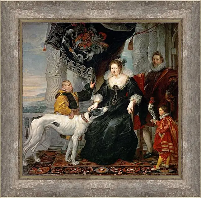 Картина в раме - Portrait of Lady Arundel with Her Train. Питер Пауль Рубенс