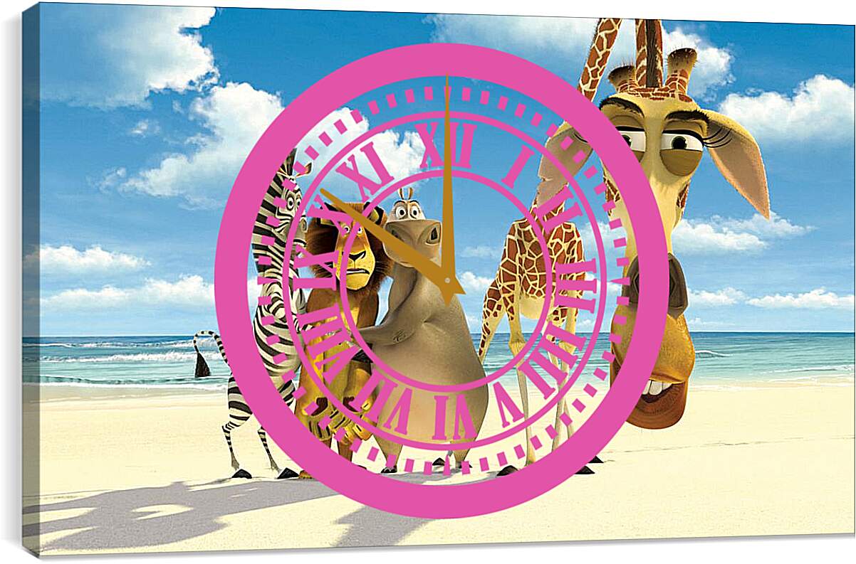 Часы картина - Мадагаскар