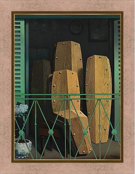 Картина в раме - Перспектива II, балкон Мане. Рене Магритт