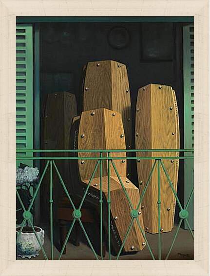 Картина в раме - Перспектива II, балкон Мане. Рене Магритт