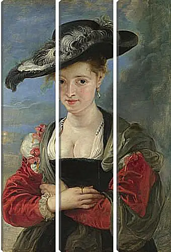 Модульная картина - Portrait of Susanna Lunden (Le Chapeau de Paille). Питер Пауль Рубенс