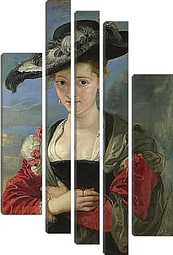 Модульная картина - Portrait of Susanna Lunden (Le Chapeau de Paille). Питер Пауль Рубенс