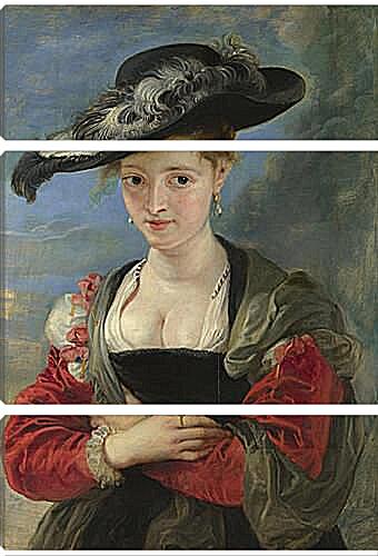 Модульная картина - Portrait of Susanna Lunden (Le Chapeau de Paille). Питер Пауль Рубенс