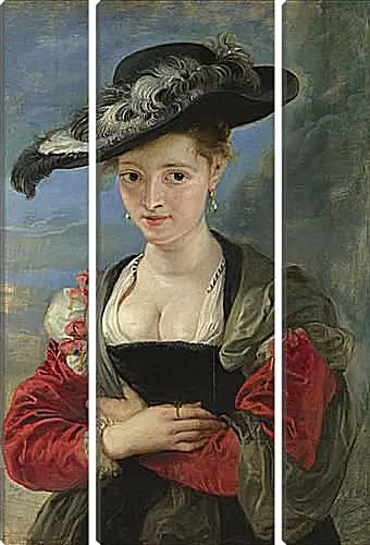 Модульная картина - Portrait of Susanna Lunden (Le Chapeau de Paille). Питер Пауль Рубенс