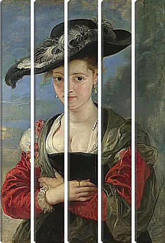 Модульная картина - Portrait of Susanna Lunden (Le Chapeau de Paille). Питер Пауль Рубенс