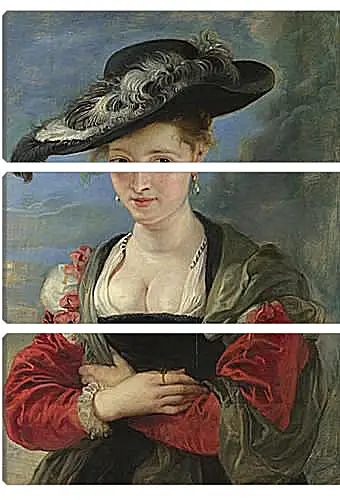 Модульная картина - Portrait of Susanna Lunden (Le Chapeau de Paille). Питер Пауль Рубенс