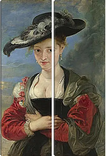 Модульная картина - Portrait of Susanna Lunden (Le Chapeau de Paille). Питер Пауль Рубенс