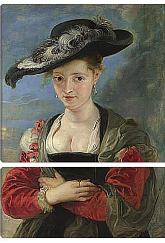 Модульная картина - Portrait of Susanna Lunden (Le Chapeau de Paille). Питер Пауль Рубенс