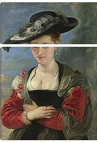 Модульная картина - Portrait of Susanna Lunden (Le Chapeau de Paille). Питер Пауль Рубенс