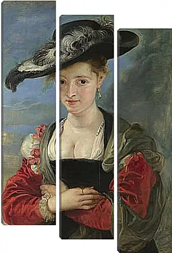 Модульная картина - Portrait of Susanna Lunden (Le Chapeau de Paille). Питер Пауль Рубенс