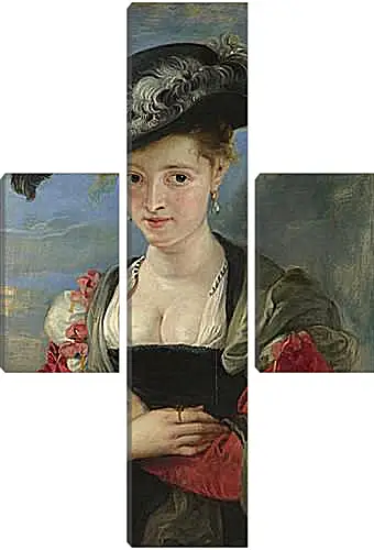 Модульная картина - Portrait of Susanna Lunden (Le Chapeau de Paille). Питер Пауль Рубенс