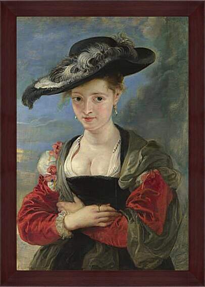 Картина в раме - Portrait of Susanna Lunden (Le Chapeau de Paille). Питер Пауль Рубенс