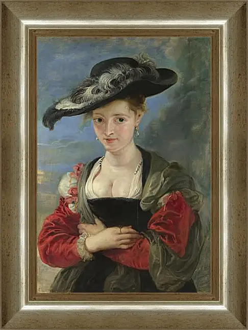 Картина в раме - Portrait of Susanna Lunden (Le Chapeau de Paille). Питер Пауль Рубенс