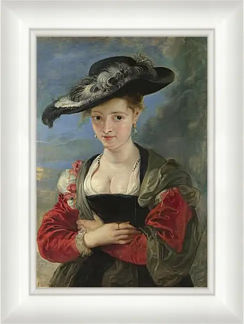 Картина в раме - Portrait of Susanna Lunden (Le Chapeau de Paille). Питер Пауль Рубенс