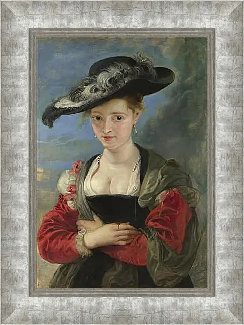 Картина в раме - Portrait of Susanna Lunden (Le Chapeau de Paille). Питер Пауль Рубенс