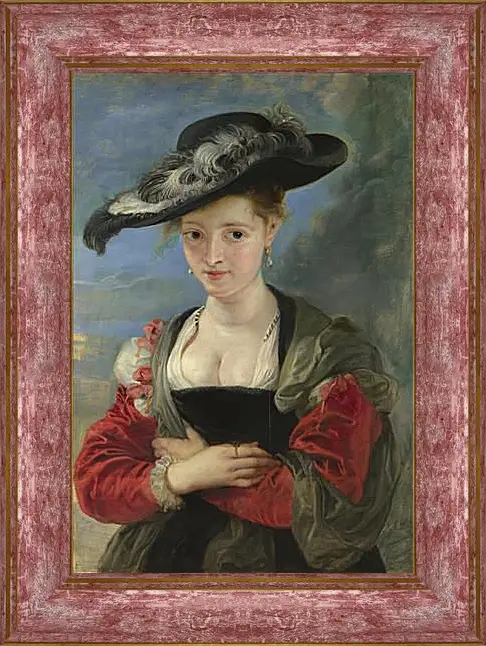 Картина в раме - Portrait of Susanna Lunden (Le Chapeau de Paille). Питер Пауль Рубенс