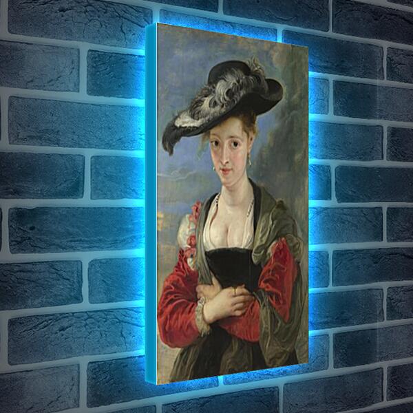 Лайтбокс световая панель - Portrait of Susanna Lunden (Le Chapeau de Paille). Питер Пауль Рубенс