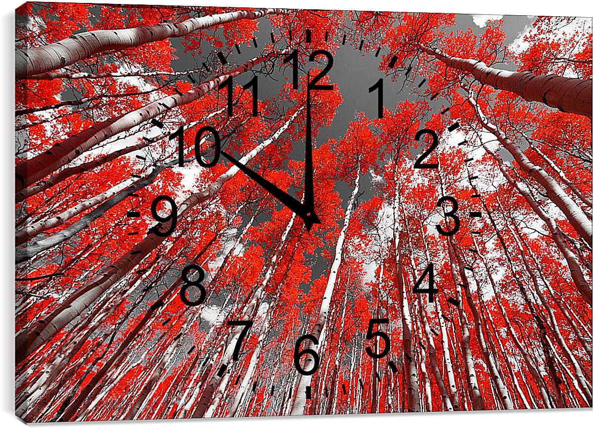 Часы картина - Деревья